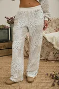 MULTI-FLORAL PATCHWORK QUILTED LOUNGE PANTS