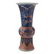 Antique Chinese Wucai Porcelain Vase