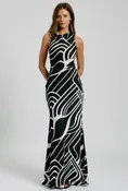 Abstract Black&White Dress