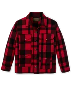 1940s Mackinaw Wool Cruiser Jacket - Red / Black Heritage Plaid