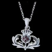 Amethyst Thistle Pendant