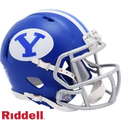 BYU Cougars 2021 Royal Satin Speed Mini Football Helmet