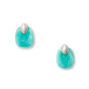 Aventurine + Sterling Silver Palazzo Earring