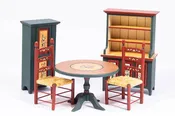 5 Pc. Hand Painted Kitchen Set by Susan Penny, '94