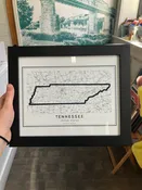 8x10 Tennessee Black Framed Print-Hey J