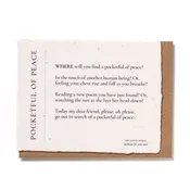 Pocketful of Peace : Plantable Wildflower Greeting Card