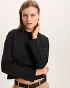 Classic Jersey Long Sleeve Boy Tee - Black