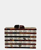 Wood Printed Clutch