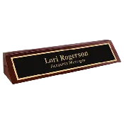 10 1/2" Rosewood Piano Finish Desk Wedge