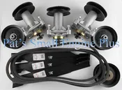 54" Ayp, Craftsman, Husqvarna, Poulan Hi Lift Blade Deck Rebuild Kit w/147.5" Belt - DECKIT173
