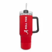 Alabama Crimson Tide 40 oz Tumbler with Handle and Straw - Crimson