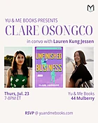 Book Launch | Unfinished Business by Clare Osongco