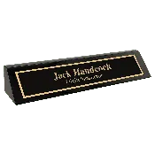 10 1/2" Black Piano Finish Desk Wedge