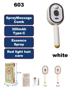 Multi functional massage comb Electric Steam Hair Brush With  USB-C Charging.