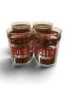 Vintage Season’s Greetings Holiday Glasses | Set of 4 — Urban Redeux