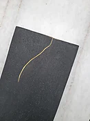 Black Plate w/ kintsugi — KinKa