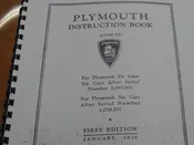 1935 Plymouth Instruction Book