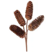 12" Natural Pinecone Spray
