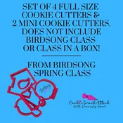 2025 BIRDSONG COOKIE CUTTERS- 6 CUTTERS TOTAL — Seriously Sweet