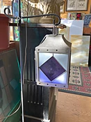 Hanging Lantern & Stand — Harmony Art Glass Company