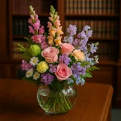 Garden Meadow Vase — Soft & Airy Designer Arrangement