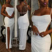 The White Mariya Knit Dress