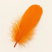 Bleached White & Dyed Loose Goose “Nagoire” Feathers- 25 Pieces