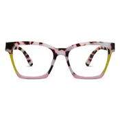 Birdie Reading Glasses - Pink Chai Colorblock