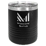 10 oz. Stainless Steel Vacuum Insulated Ringneck Tumbler with Clear Lid