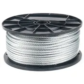 1/16" 7x7 Galvanized Aircraft High Grade Cable - 100 Ft