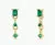 Jax Kelly Mini Baguette Drop Earrings
