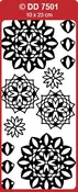3D Medallion (Mandala) Outline Sticker DD7501