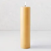 Amber Unscented Pillar Candle (3" x 12")