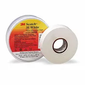 3M 10828 Electrical Tape: 3/4 in Wd, 22 yd Lg, 7 mil Thick, Vinyl, Rubber, 600 V Volt Rating, 35 White