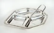 20th Century English Silver-Plated Leaf-Shaped Tableware Server — LA MAISON SUPREME