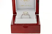 2.53 Carat Round Halo Full Pave Diamond Engagement Ring