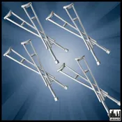 4 Pairs of Crutches for WWE & AEW Wrestling Action Figures