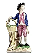 18th Century French Creamware Figure by Cyfflé at Saint Clément, Circa 1770