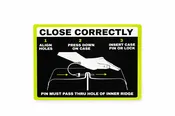 CASE CLOSURE STICKER