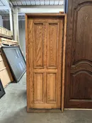 Antique door Solid oak wood, fully restored and prehung, ready to install!!