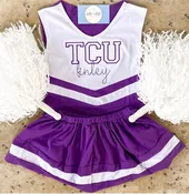 #1—Purple/White Cheer Outfit