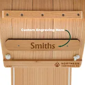 Junior Classic Wood Toboggan Sled