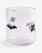 Bats and Spiders Bubble Texture Icon Glass