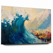 Between Fear and Faith - Modern Jewish Splitting of the Sea Wall Art