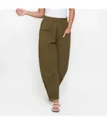 Howards Cotton Gauze Pants With Pleat Hem