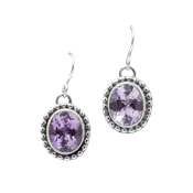 1 Stone Amethyst Earrings GZ NW 6737