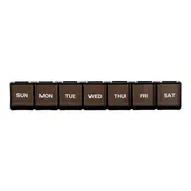 7-Day Pill Box, Black