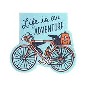 Adventure Bicycle Magnetic Bookmark