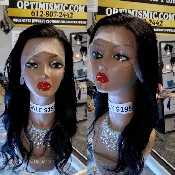 Cheyenne $195 Black Human Hair Wig | OptimismIC Wigs and Gifts