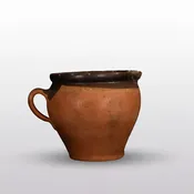 1800s Century French Earthenware Pitcher